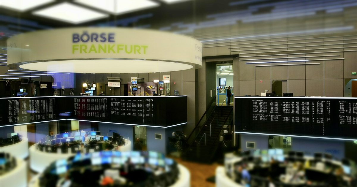 The trading floor of the Frankfurt Stock Exchange