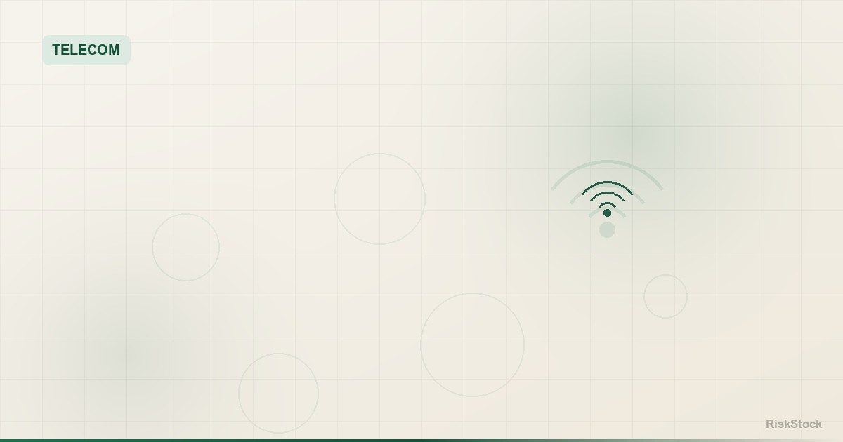 A 5G cellular tower against a grey European sky, symbolizing flat telecom spending