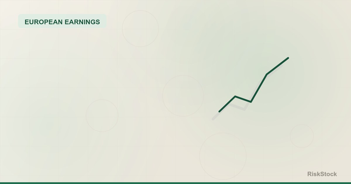 A rising European earnings growth line running above a flatter US line