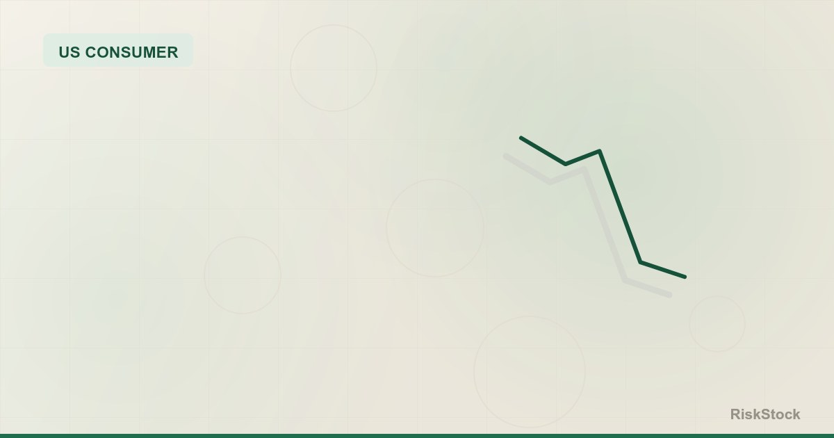 A flattening consumer spending line beside a falling savings rate